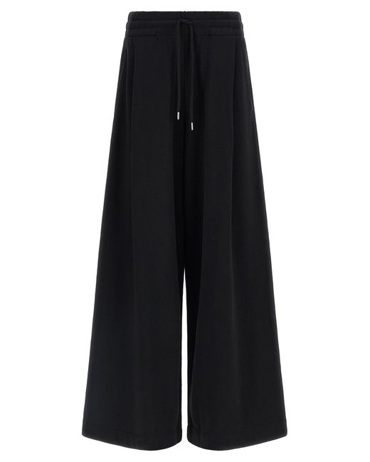 Dries Van Noten Black Cotton Athletic Pants