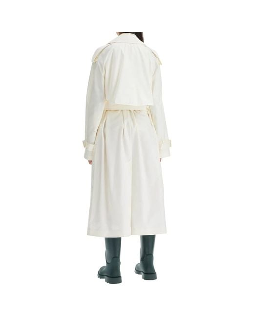 Burberry Silk Trench Coat in Natural for Men | Lyst UK