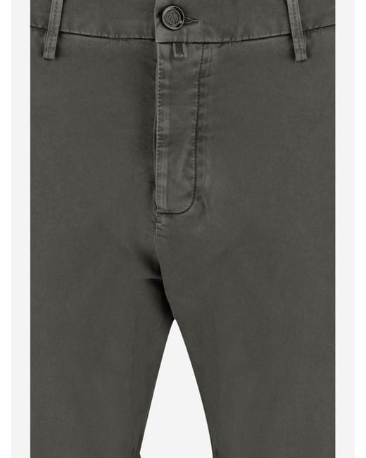 Jacob Cohen Gray Stretch Cotton Trousers for men