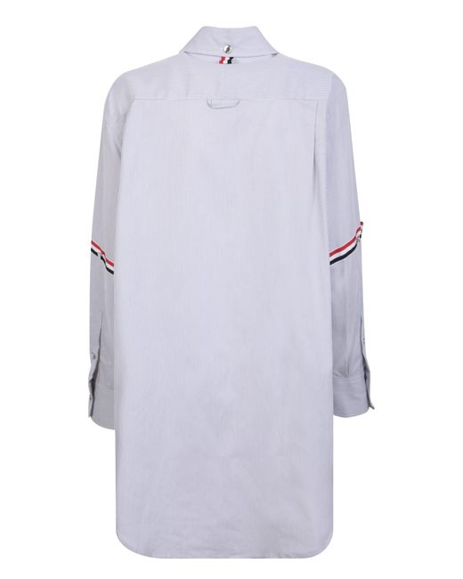 Thom Browne White Armand Shirt Dress