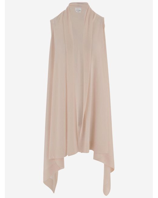 Sa Su Phi Natural Long Cashmere And Silk Knit Knitwear