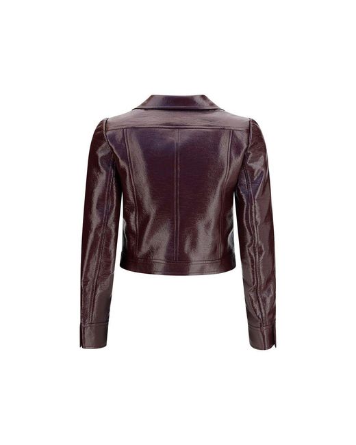 Courreges Purple Bordeaux Cotton Jacket