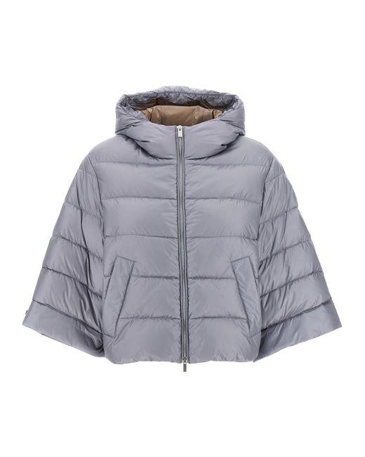 Peserico Gray Cape Down Jacket