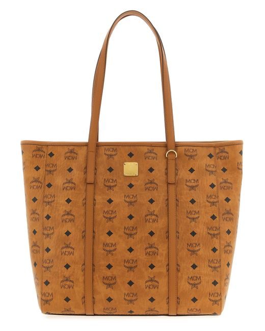 MCM Brown 'Toni' Large Shopping Bag