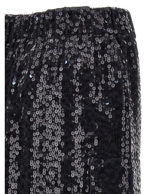 Brunello Cucinelli Black Sequin Skirt