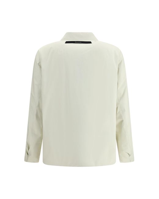 Laminar White Padded Jacket Nylon for men