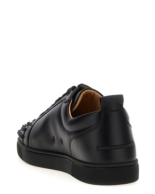 Christian Louboutin Black Calfskin Low Top Sneakers for men