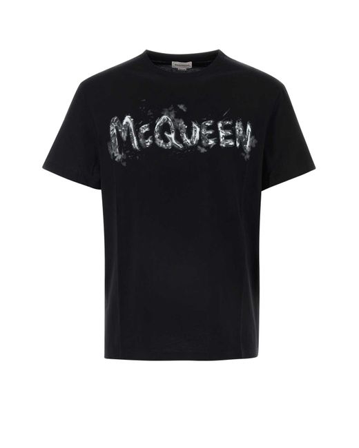 Alexander McQueen Black T-Shirt for men