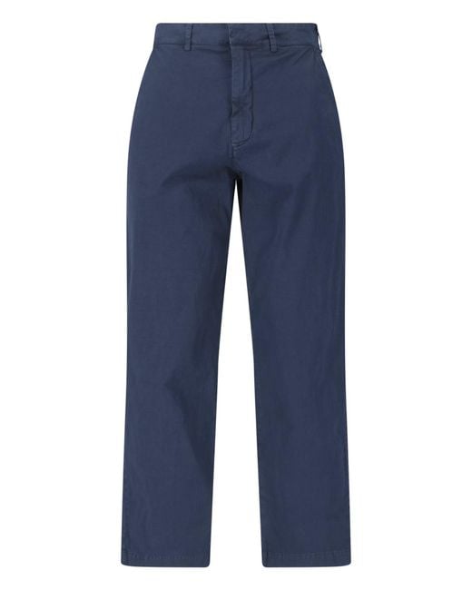 RANRA Blue Trousers Cotton for men