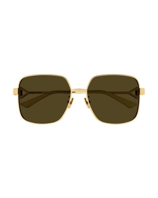 Bottega Veneta Green Sunglasses Rectangle Full Rim, Frame And Lens Bv1199S002 Default Title