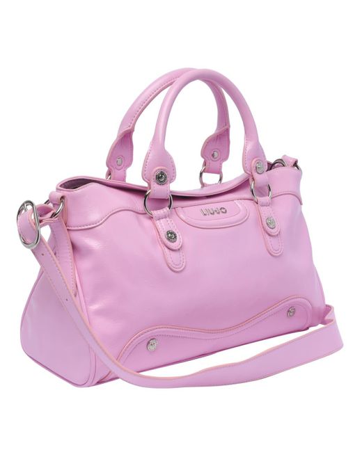 Liu Jo Pink Logo Satchel Bag