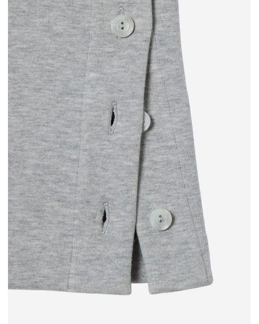 Gucci Gray Cotton Jersey Leisure Trousers With Web