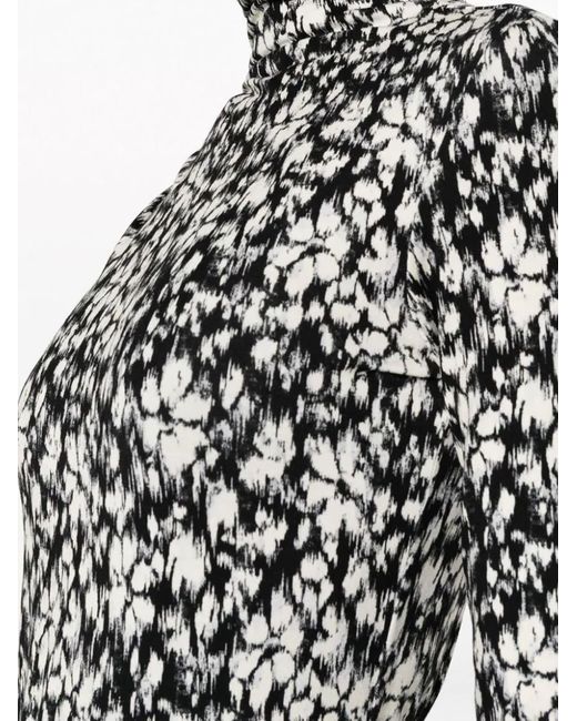 Isabel Marant Black Lou Floral-print Top