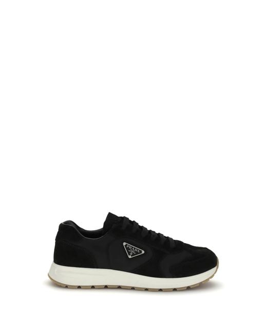Prada Black Prax 01 Re-Nylon Sneakers for men