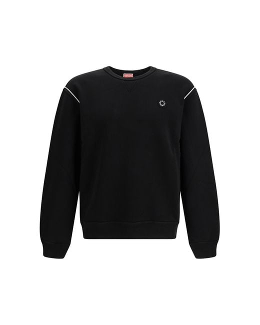 KENZO Black Boke Flower 2.0 Embroidered Cotton Sweatshirt Sweatshirts for men