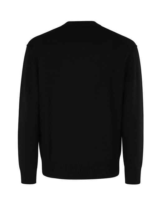 Paolo Pecora Black Maglia Girocollo for men