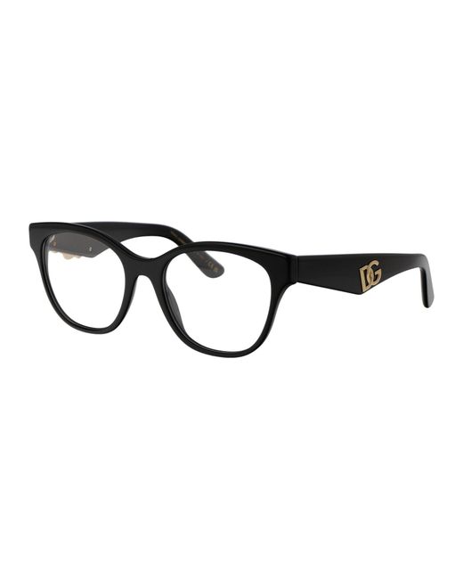 Dolce & Gabbana Black Dolce & Gabbana Acetate Optical Glasses