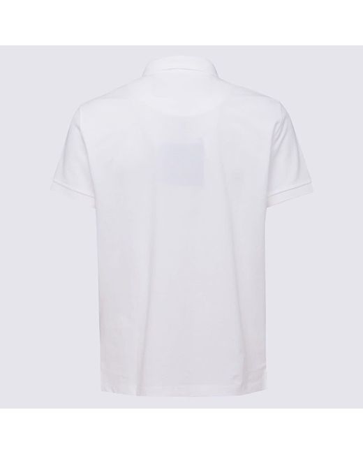 Moose Knuckles White Cotton Polo Shirt for men