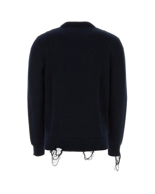 Givenchy Blue Midnight Jersey 4G Stars Sweater for men