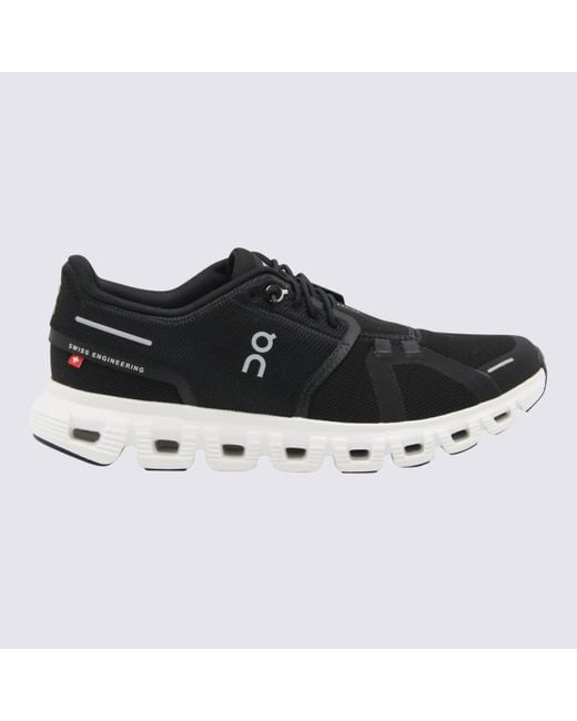On Shoes Black And Cloud 6 Sneakers