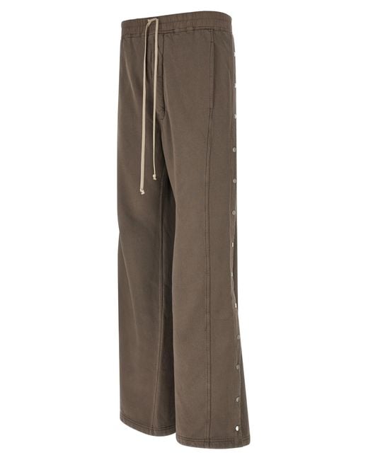 Rick Owens Brown 'Wide Pusher' Pants for men
