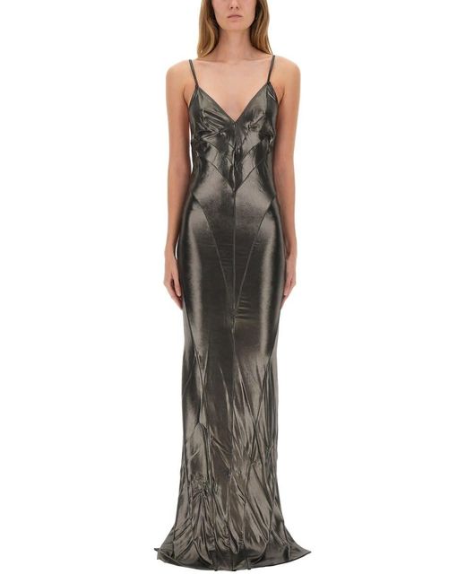 Rick Owens Women's Metallic Long Dress