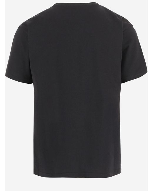 Valentino Red Cotton T-Shirt With Panther Print T-Shirts & Jerseys