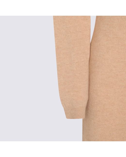 Fabiana Filippi Wool Dress in Natural | Lyst