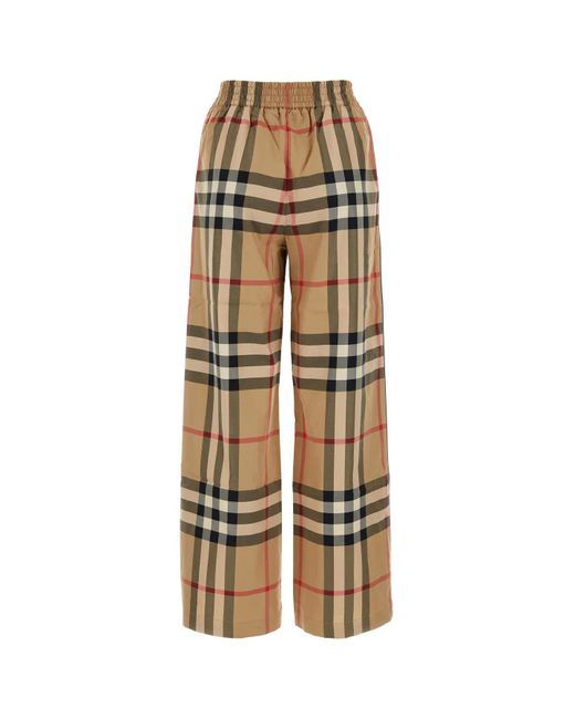 Burberry Embroidered Cotton Wide-Leg Pant