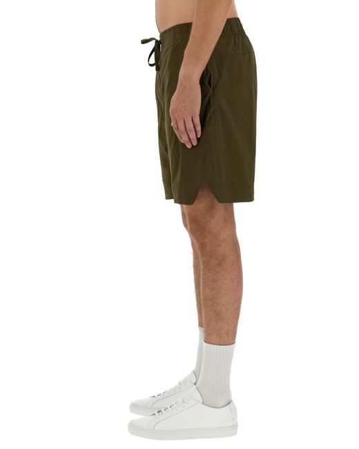 Canada Goose Green Nylon Bermuda Shorts for men