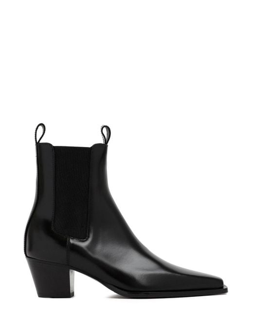 Totême  Black The City Pointed-Toe Chelsea Boot