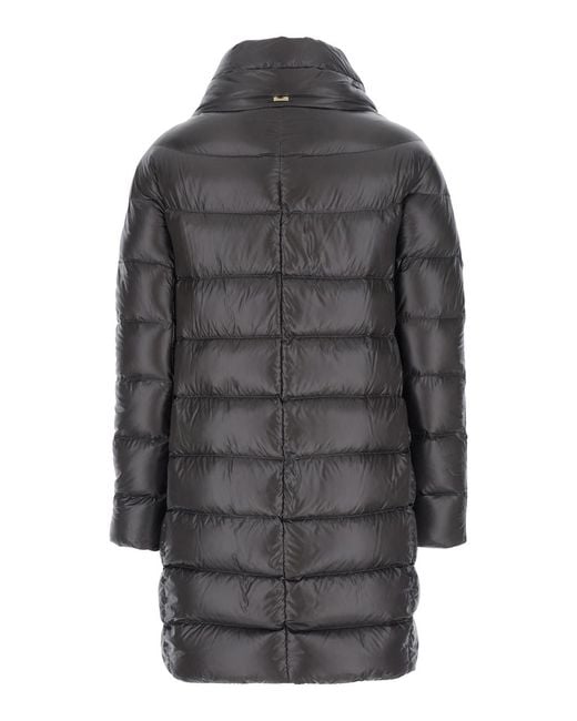 Herno Gray Down Jacket Dora Polyamide Puffer