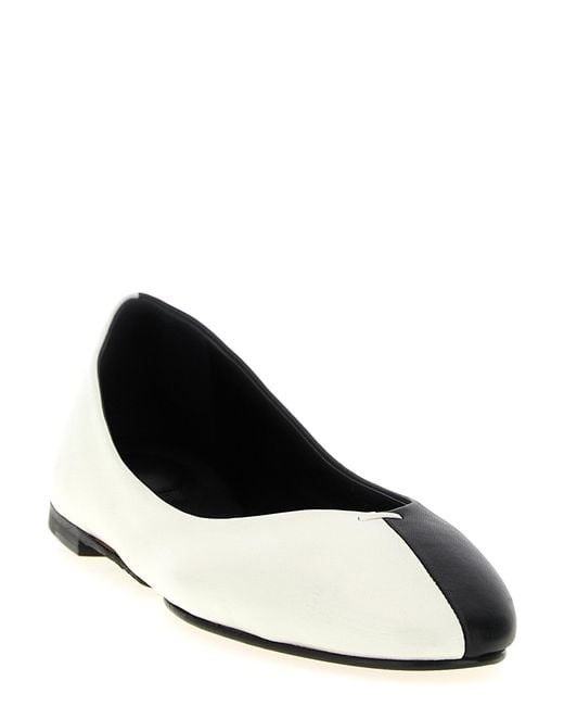 Jacquemus White 'Les Ballerines Ovalo' Ballet Flats