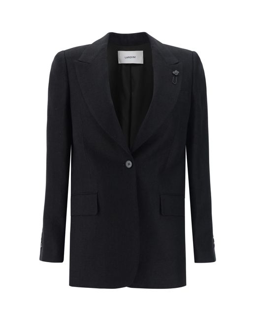 Lardini Black Blazer Jacket