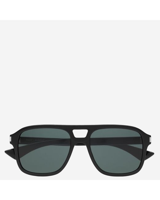Saint Laurent Black Sunglasses Aviator Sl 881 Acetate for men