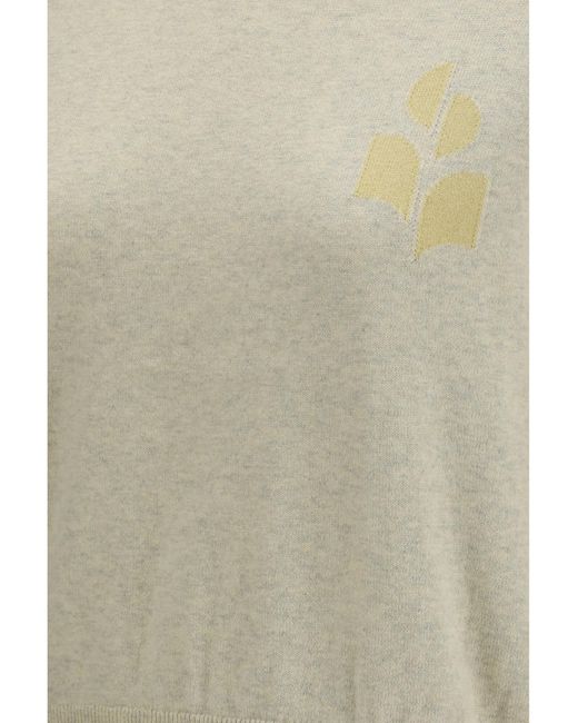 Isabel Marant White Sweater Lanta Light-Light/Light