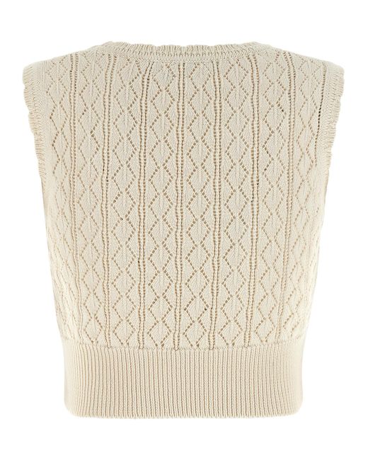 Vivienne Westwood Natural Cotton Sleeveles T-Shirt