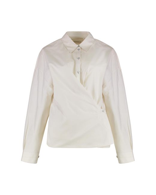 Lemaire White Shirt Silk-Cotton