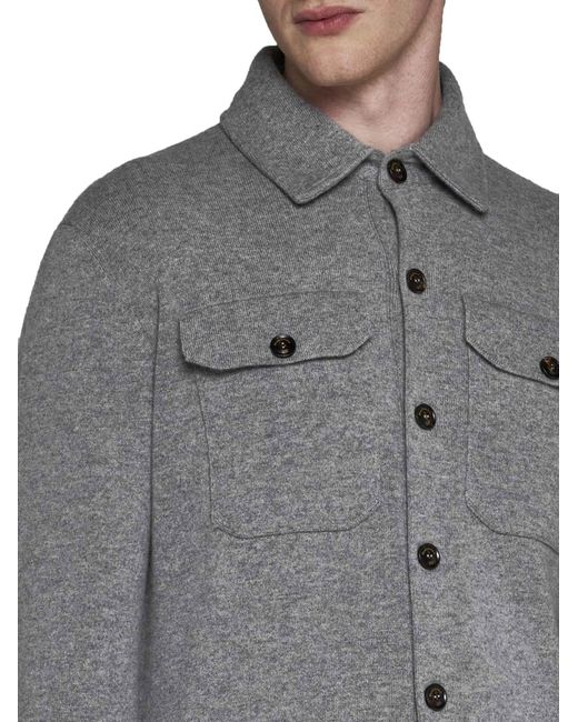 Piacenza Cashmere Gray Shirt for men