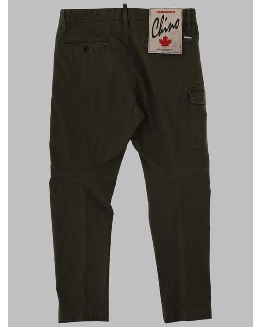 DSquared² Gray Cargo Trousers Sexy Cotton for men