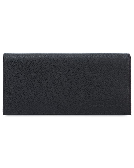 Longchamp Gray Wallet Leather & Purses
