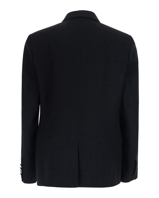 Balenciaga Blue Double-Breasted Wool Jacket, Blazers for men