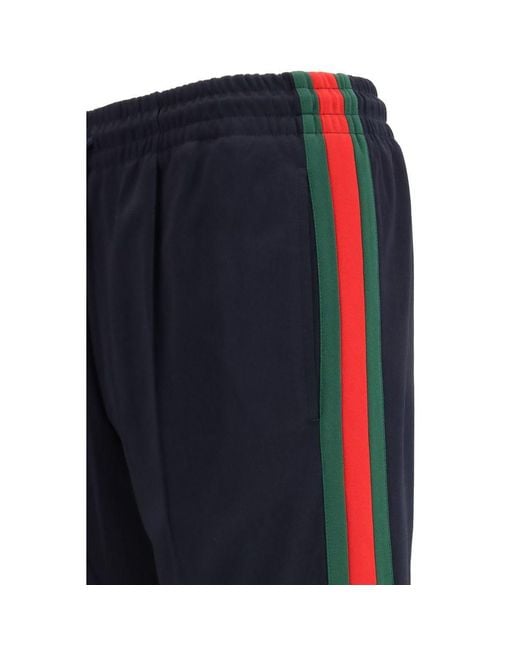 Gucci Blue Polyester Athletic Pants for men