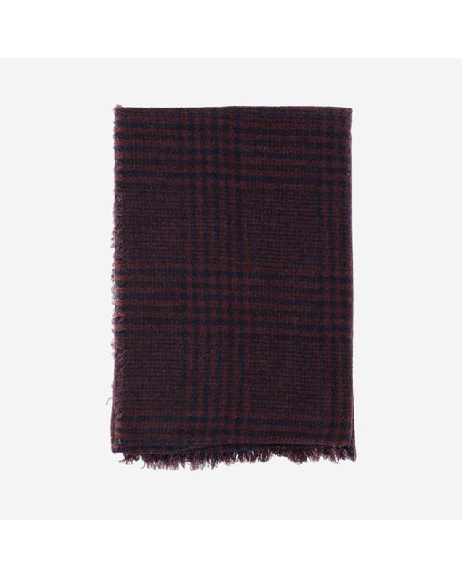 Faliero Sarti Purple Perry Wool Blend Scarf for men