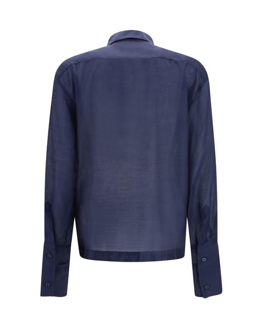 THE LATEST Blue Codie Lightweight Muslin Shirt