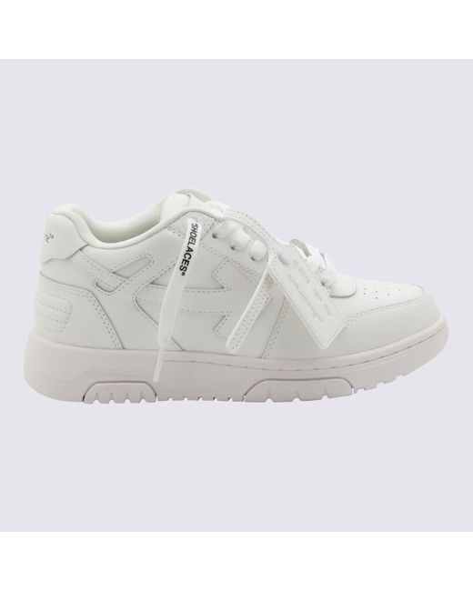 Off-White c/o Virgil Abloh White Leather Out Of Office Sneakers