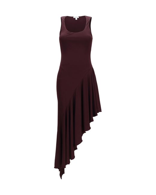 Alaïa Purple Jersey Dress Viscose