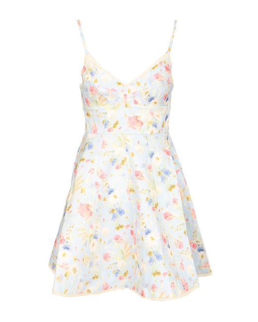 Zimmermann White 'Lucky Picnic' Mini Dress