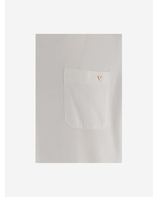 Valentino White Cotton T-Shirt T-Shirts for men