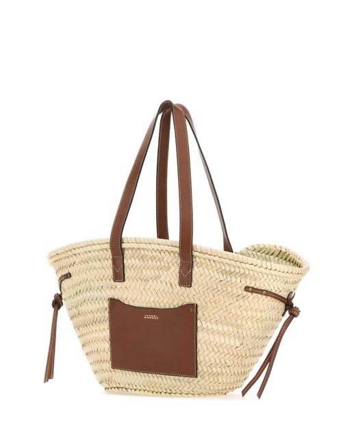 Isabel Marant Natural Straw Medium Cadix Shopping Bag